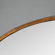 Large Round Gold Framed Wall Mounted Mirror