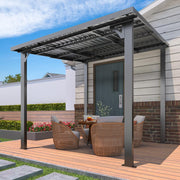 Aluminium Lean to Gazebo Outdoor Metal Harodtop Wall-Mounted Heavy Duty Pergolas