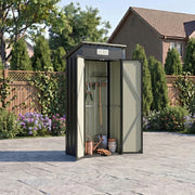 6x4ft 5x3ft 3x2ft Garden Storage Bike Tool Shed Sloped Roof Outdoor Garbage Bin
