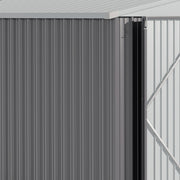 10 x 12 FT Galvanised Metal Steel Sheds Garden Storage Shed Ventilation w/ Door