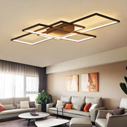 Pendant Lamp Ceiling Lights Room Chandelier Living Light Black Frame with Remote