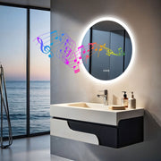 Bluetooth Bathroom LED Mirror Illuminated With Smart Touch Sensor Button Fogless