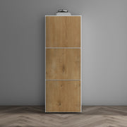 Shoe Storage Cabinet Wooden Shoe Rack Space-saving 3 Units 6 Tiers Many Colors