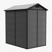 Weatherproof Plastic Garden Shed 4X6ft Outdoor Tool Storage House with Window
