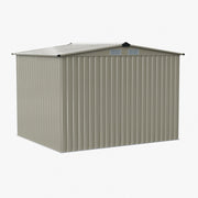 8 x 6ft Metal Garden Shed Glitter Finish Outdoor Storage House w/ Foundation Kit
