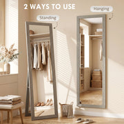 Full Length Mirror 37 x 157 cm Hanging and Freestanding Tall Mirror Refurbished