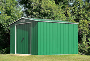 Duramax ECO 10 x 10 Hot-Dipped Galvanized Metal Garden Shed - Green with