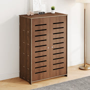 5 Tier Wooden Shoe Rack Storage Shelf Unit Cabinet Organiser Footwear Stand