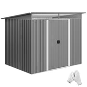 9 x 6.5ft Garden Shed Storage Tool organiser with Sliding Door Vent Refurbished