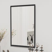 120 x 76cm Extra Large Wall Mirror Full Length Mirror Black for Bedroom Bathroom