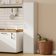 180cm Tall Kitchen Cupboard, Freestanding 5-Tier Pantry Storage Cabinet, White