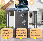 Aluminium Lean to Gazebo Outdoor Metal Harodtop Wall-Mounted Heavy Duty Pergolas