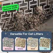 65L Self-Cleaning Automatic Cat Litter Box Cabinet App Control Safety Detector