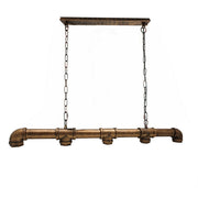 Industrial Pipe Chandelier 5 Way Pendant Ceiling Light Kitchen Dining Island E27