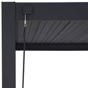 Mirador Louvered Aluminium Pergola 3x6m 10x20ft Anthracite Garden Canopy