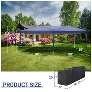 3x6m Outdoor Pop up Gazebo Heavy Duty Party Commercial Market Marquee W/ 6 Sides
