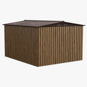 10X8FT Metal Garden Storage Shed Waterproof Shed w/ Sliding Door Free Foundation