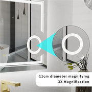 Oversized Bathroom Mirror LED Lighted Wall Mirror with Demister Exclusive Design