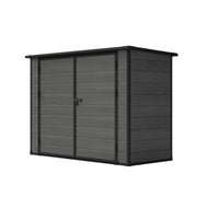 Wood Effect Plastic Garden Storage Shed Outdoor Storage House Tool Sheds 7 x 4FT