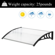 Door Canopy Awning Shelter Outdoor Porch Patio Front Back Window Roof Rain Cover