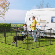 Pet Dog Pen 8 Panel Foldable Cat Puppy Playpen Indoor/Outdoor Enclosure Run Cage