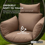 Egg Chair Cushion, Waterproof Hanging Swing Chair Cushion for Indoor & Outdoor