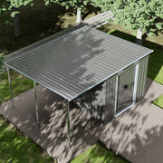 Metal Garden Shed 8 X 6, 8 X 8, 8 X 10 ft Storage Shed House with Extended Roof