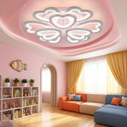 Modern LED Ceiling Light RGB Heart Design Chandelier Lamp with Remote Control UK