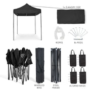 All Seasons Gazebos 3mx2m Heavy Duty Fully Waterproof Pop Up Gazebo