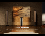 FITUEYES TV Floor Stand for 43-78 inch TVs, Max Load 45kg Cantor Series