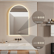 Oversized Bathroom Mirror LED Lighted Wall Mirror with Demister Exclusive Design