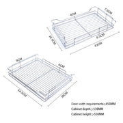 PullOut Kitchen Magic Corner Baskets Cupboard Larder Storage Shelf Rack Close UK