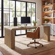 70.9-Inch Long Executive Desk, Modern Wooden Office Computer Desk Writing Table