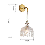 Luxury Glass Crystal Wall Light Nordic Style Chandelier Pendant Home Wall Light