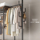 Clothes Rail 120KG Load Clothes Rack Shelfs Shoe Rack Display Stand Heavy Duty