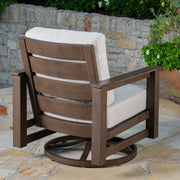 SunVilla Royce 4PC Garden Deep Seating Set Aluminium Sunbrella Sofa Beige Cover