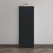 Shoe Storage Cabinet Wooden Shoe Rack Space-saving 3 Units 6 Tiers Many Colors