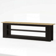 71-Inch Farmhouse Extra Long TV Stand with Storage Shelves for TVs up to 80 Inch