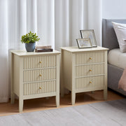 Large 3 Drawer Chest of Drawers Pair of Bedside Tables bedroom furniture set