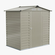 4 x 6FT Garden Shed Metal Apex Roof Tool Sheds Storage House with Lockable Door