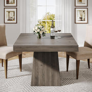 31.5-Inch Square Dining Table Farmhouse Small Kitchen Dinner Table for 4 People