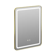 60x80cm Wall Bathroom Mirror with Illuminated LED Lights Touch Contorl Demister