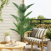6FT Artificial Palm Tree IndoorTall Faux Tree Lifelike Leaves Tropical Areca