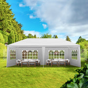 10x20ft Outdoor Tent Waterproof Gazebo Marquee Canopy - 4 Removeable Sidewalls
