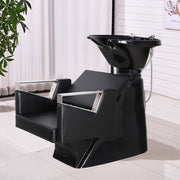 Salon Chair Backwash Shampoo Sink Hairdressing Barber Hair Washing Tilting Waste
