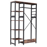 Open Wardrobe Clothes Rail Hanging Garment Stand Rack Shelf Storage Organizer