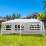10x20ft Outdoor Tent Waterproof Gazebo Marquee Canopy - 4 Removeable Sidewalls