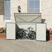 Outdoor Lockable Bicycle Shed Bike Storage Tools Box Garden 4 3 Bicycles Parking