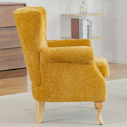 Accent Chair Upholstered Chenille Wingback Armchair Single Sofa Lounge with Stud