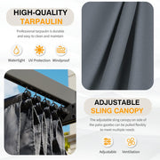 Aluminium Pergola Outdoor Garden Gazebos Summer Gazebo Large Canopy Patio Awning